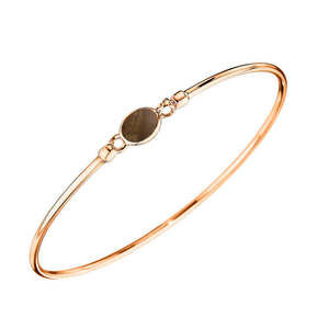 Di Modolo Smokey Quartz Bangle Bracelet in Plated 18K Rose Gold MSRP 475